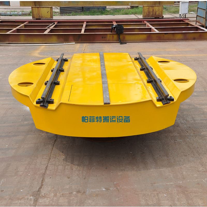 금형 공장용 산업용 턴테이블 이송 카트 40톤